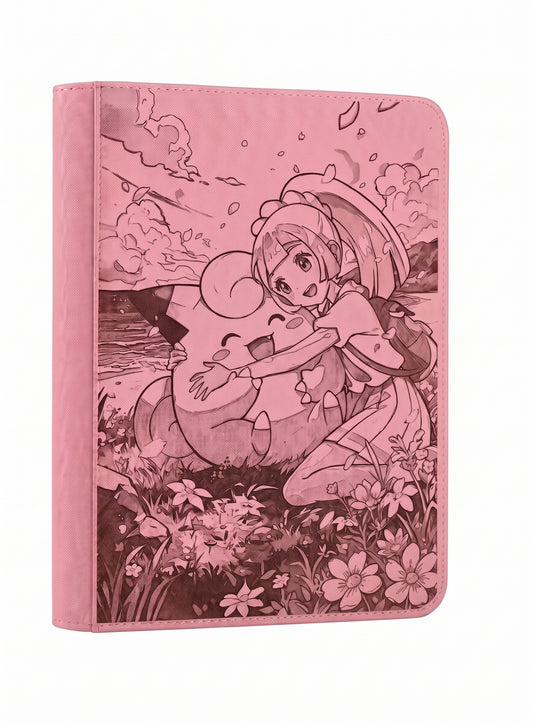 Carpeta TCG Personalizada Inspirada en Lillie & Clefairy